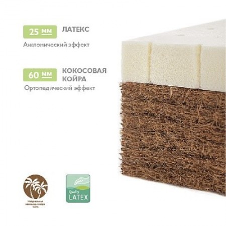 Детский матрас Plitex Aloe Vera Nature 120х60х10см (АВ-15/1) А-14